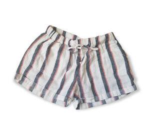 Just Living Striped linen Shorts Drawstring waist - Size L